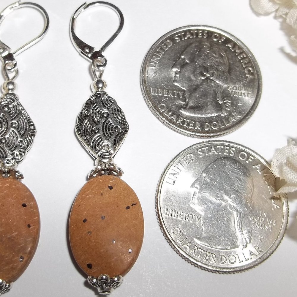 Brown Boho Beaded Earring Set Handmade NWT 5208 - Picture 8 of 8